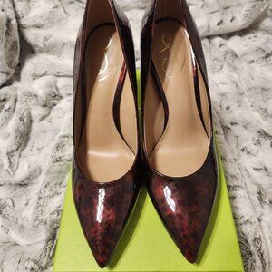Sam Edelman Hazel Pumps – Tortoise Patent Leather – Size 9M